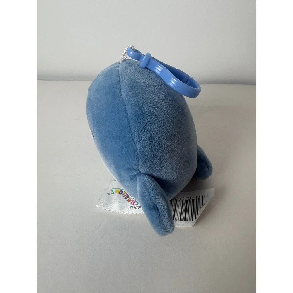 Squishmallows Maeve the‎ Manatee Keychain Blue Stuffed Animal Toy Clip